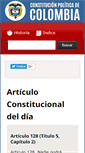 Mobile Screenshot of constitucioncolombia.com